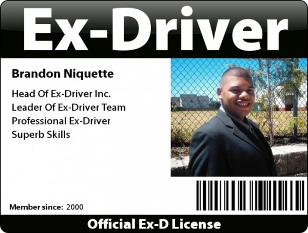 Brandon's Official Ex-D License